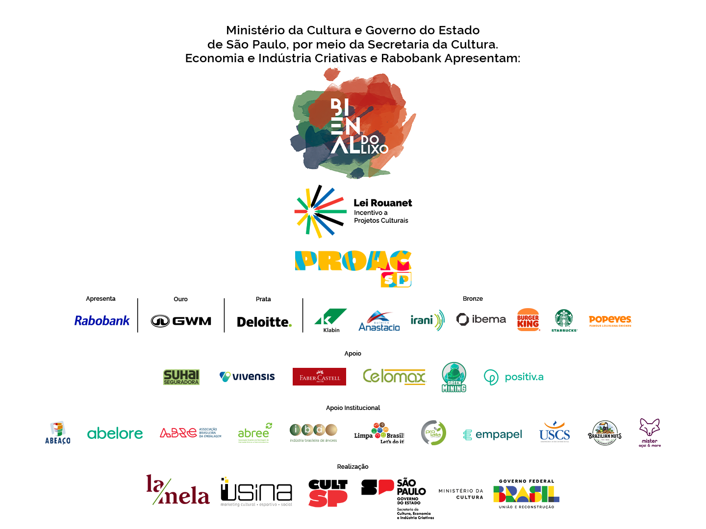 GRID - PATROCINADORES DA BIENAL DO LIXO 2025
